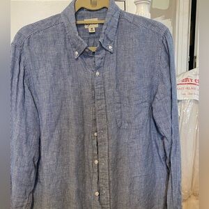 J.Crew button down, Irish Linen, Classic fit men’s M